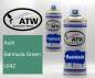 Preview: Audi, Bermuda Green, L64Z: 400ml Sprühdose + 400ml Klarlack - Set, von ATW Autoteile West.